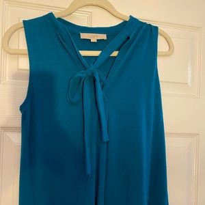 Loft teal blouse
